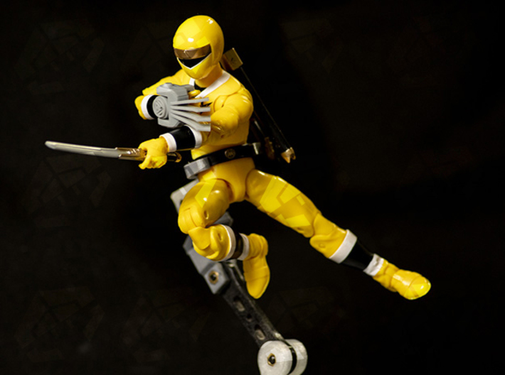 Power of Ninja Accessory Set: Yellow Claw 3d printed 