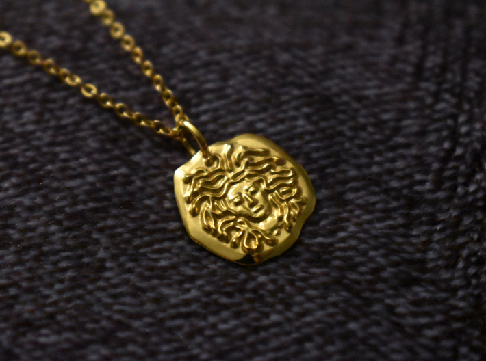 Medallion of Medusa 3d printed 