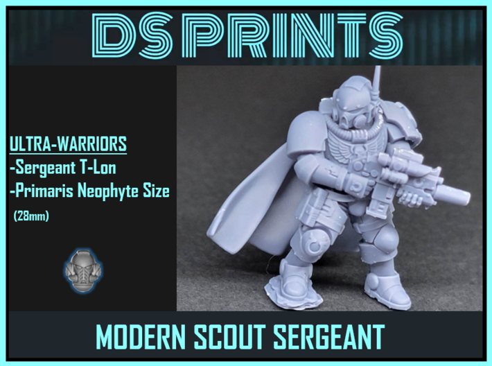 Modern Scout Sergeant T-Lon | 28 mm Neopyte scale 3d printed 