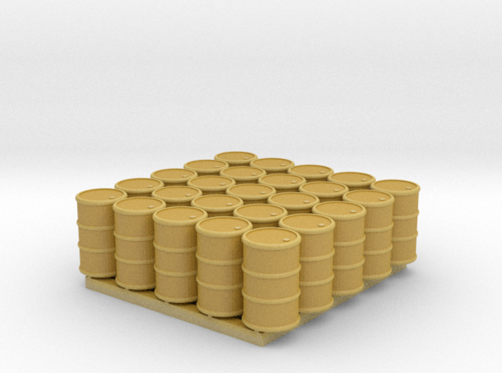 25pcs: N/OO Scale Barrels 3d printed