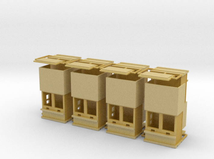 carnival &quot;8 ticketboxes&quot; - 1/220, 1/160, 1/87 3d printed