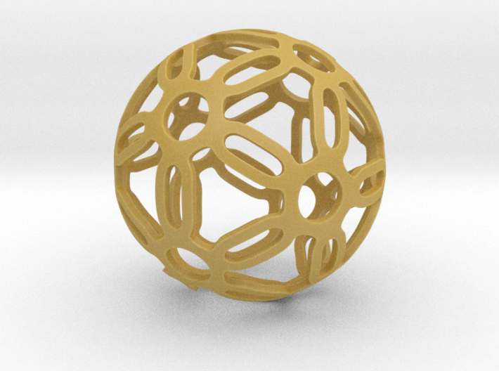 Symmetrical Pattern Sphere 3d printed