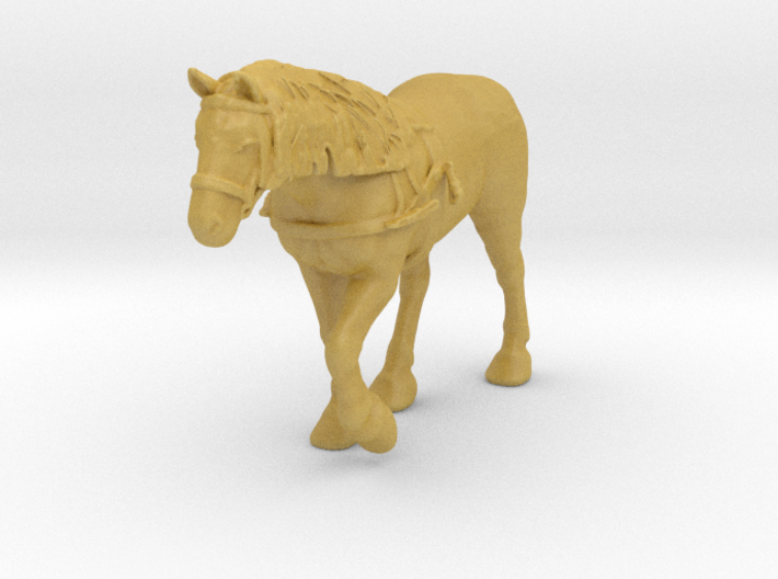 Farm Horse w/Harness 3d printed