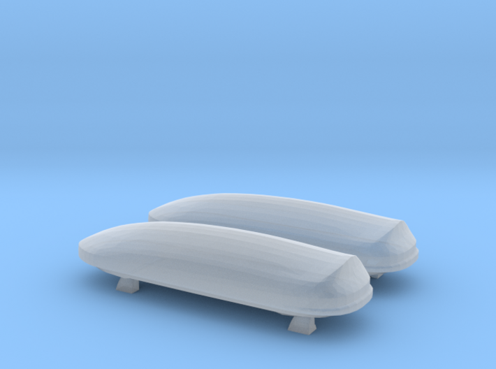 Dual Thule Roof Cargo Boxes 3d printed