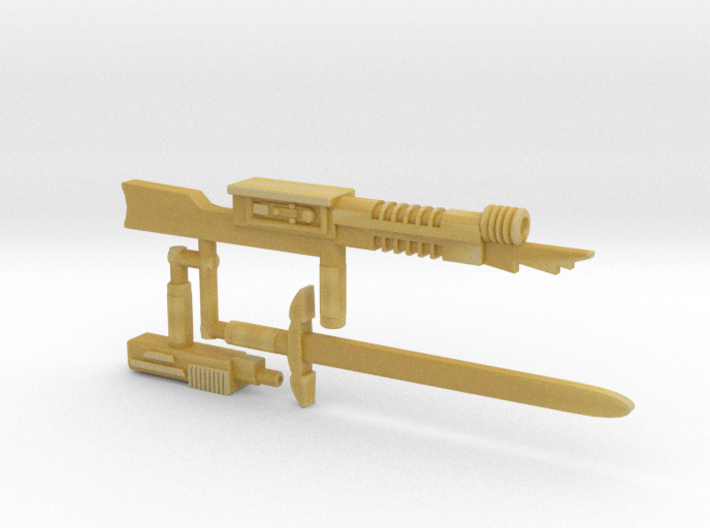 BSG Cylon Weapons 1:18 Figure Scale 3d printed
