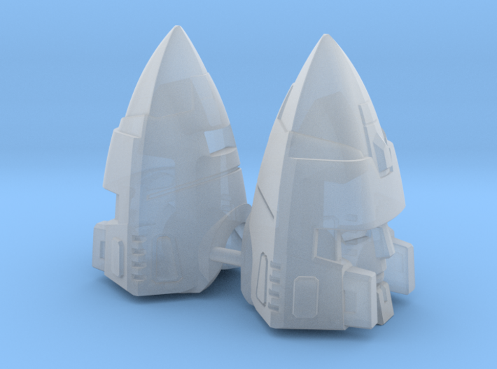 Tetrajet pointy heads (Set of 2) 3d printed