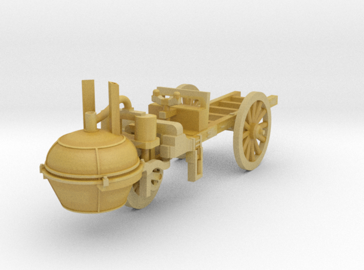 Steam Car 1769 - 1:160 3d printed