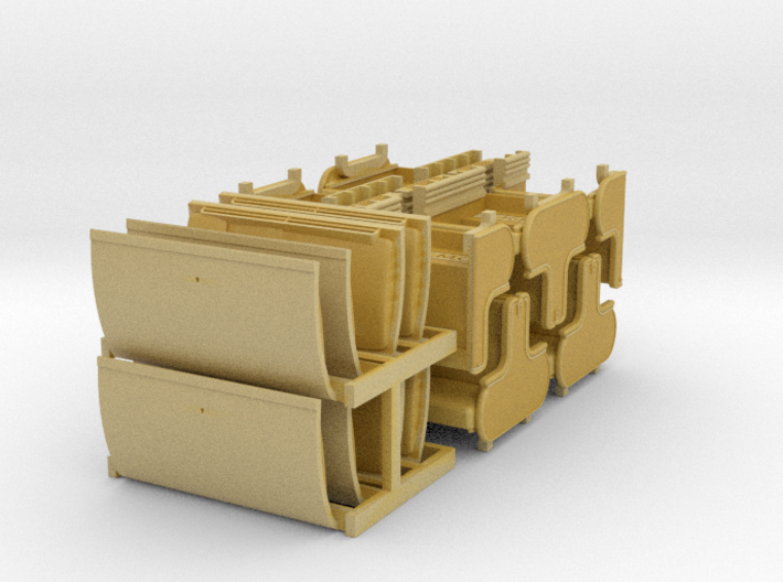 HO Pullman Sections, Art Deco Style 3d printed 