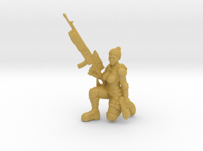 Female Enginner w Sniper (Terran - GBF) 3d printed