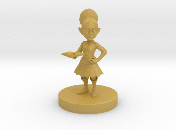 Gnome Female Accountant Wizard 3d printed 