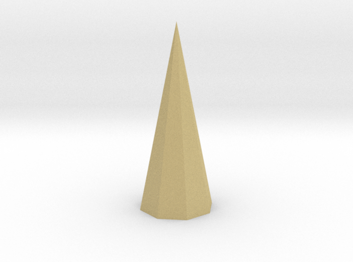 16. Octagonal Pyramid - 1in 3d printed
