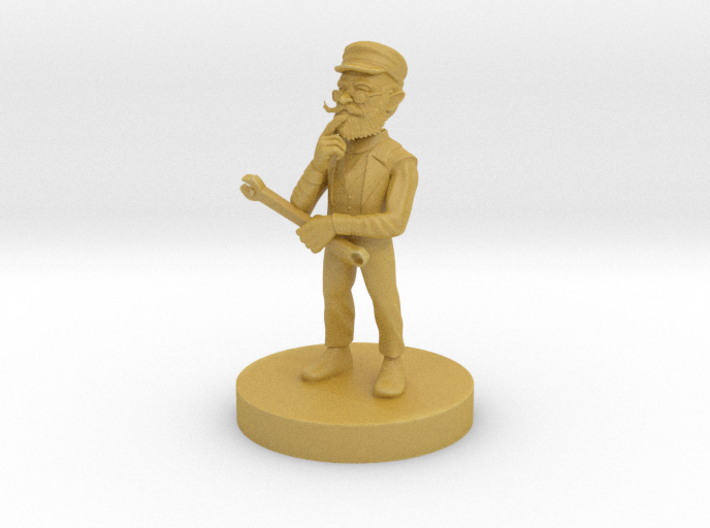 Gnome Male Artificer Old and Pondering 3d printed