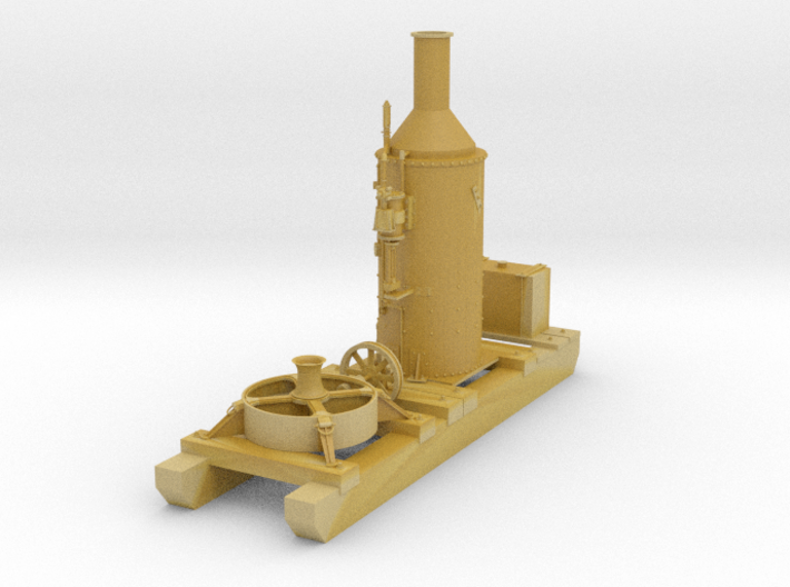 Single Spool Dolbeer Logging Engine with Skid 3d printed
