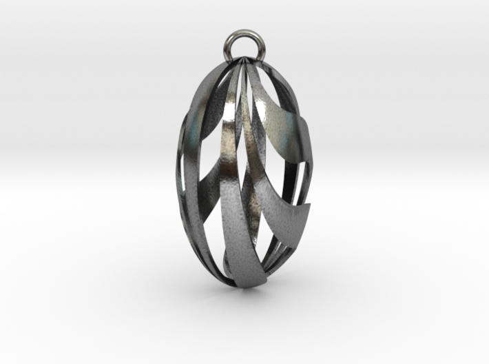 Twisted Pendant 3d printed