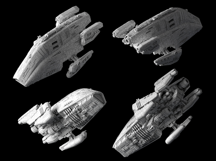 (Armada) Bulwark Mark III Battlecruiser 3d printed 
