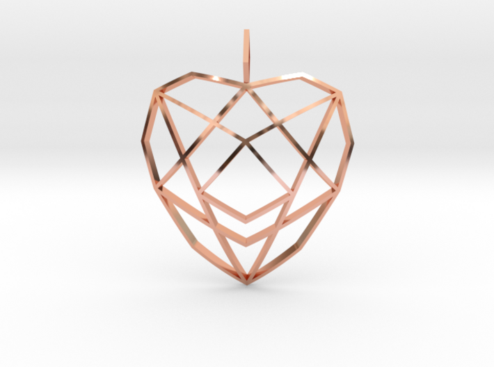 Crystalline Heart Matrix (Curved) 3d printed