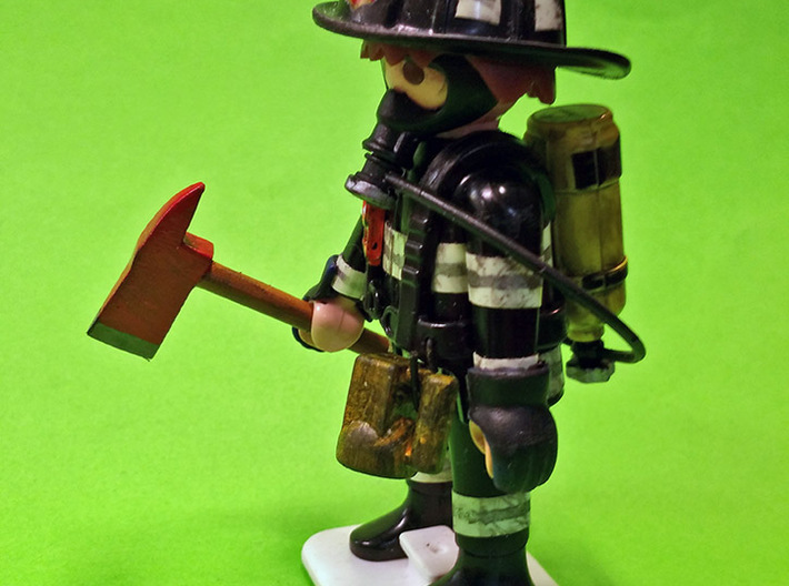 US_Firefighter Axe and Lamp 3d printed 