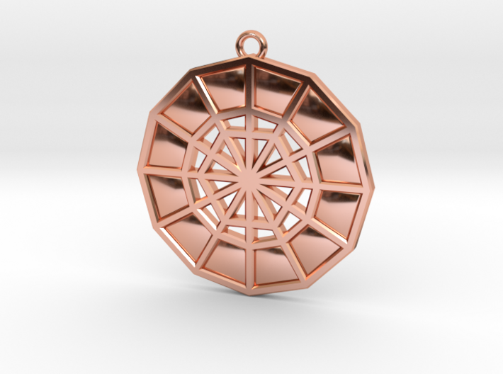 Restoration Emblem 08 Medallion (Sacred Geometry) 3d printed