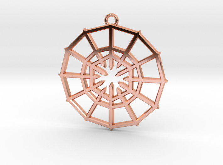 Rejection Emblem 01 Medallion (Sacred Geometry) 3d printed