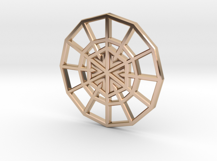Resurrection Emblem CHARM 02 (Sacred Geometry) 3d printed