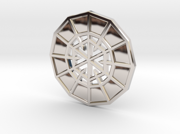 Resurrection Emblem CHARM 08 (Sacred Geometry) 3d printed