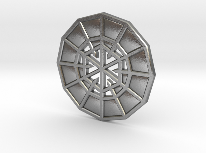 Resurrection Emblem CHARM 12 (Sacred Geometry) 3d printed