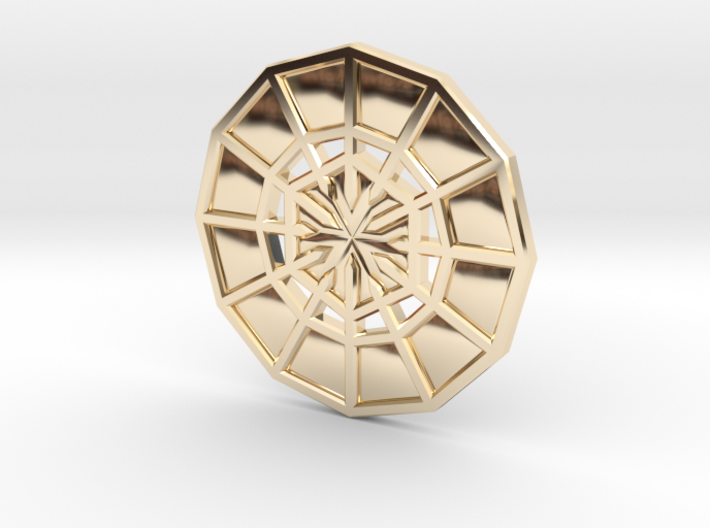 Rejection Emblem CHARM 06 (Sacred Geometry) 3d printed