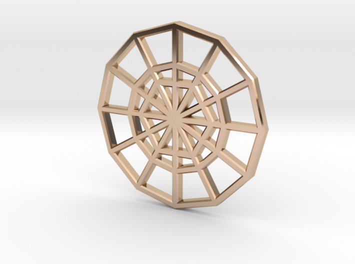 Restoration Emblem 01 CHARM (Sacred Geometry) 3d printed