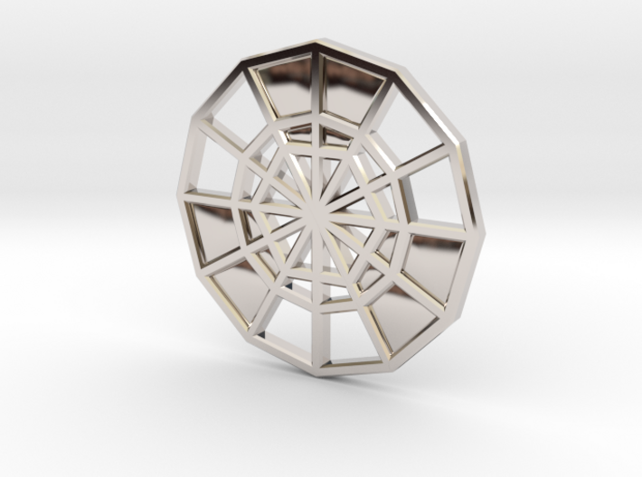 Restoration Emblem 09 CHARM (Sacred Geometry) 3d printed