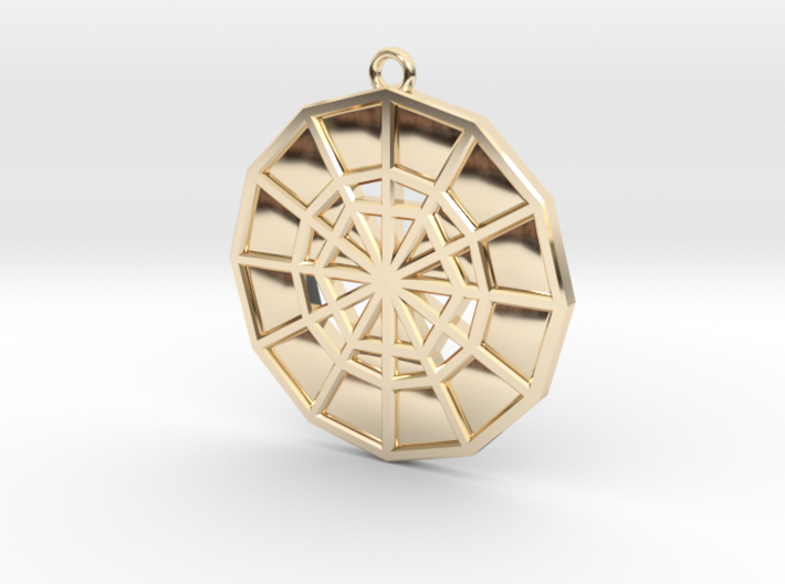 Restoration Emblem 12 Medallion (Sacred Geometry) 3d printed