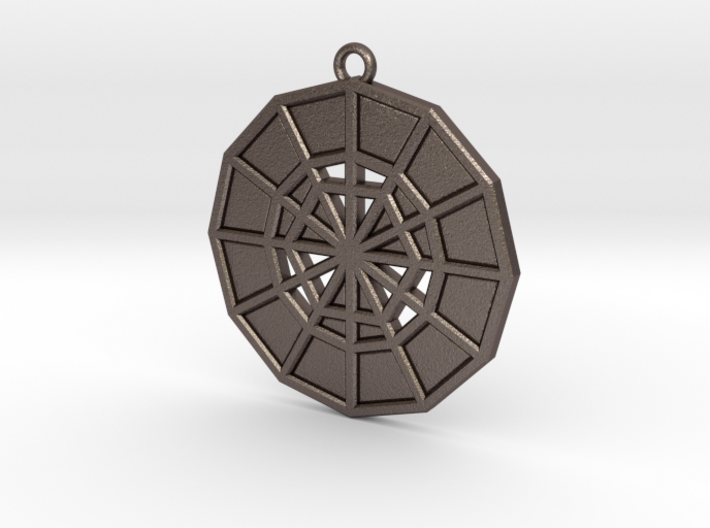 Restoration Emblem 12 Medallion (Sacred Geometry) 3d printed