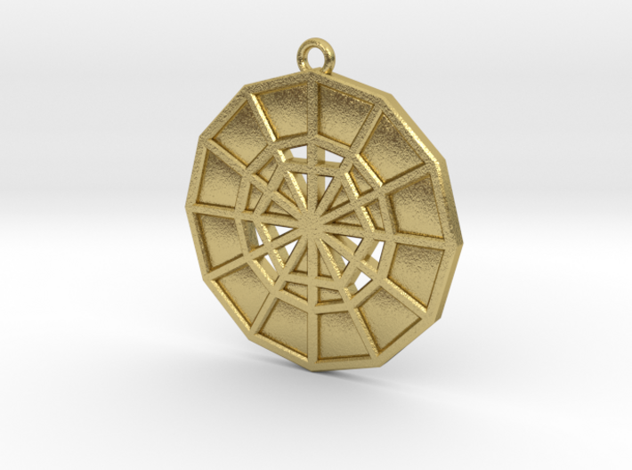Restoration Emblem 12 Medallion (Sacred Geometry) 3d printed
