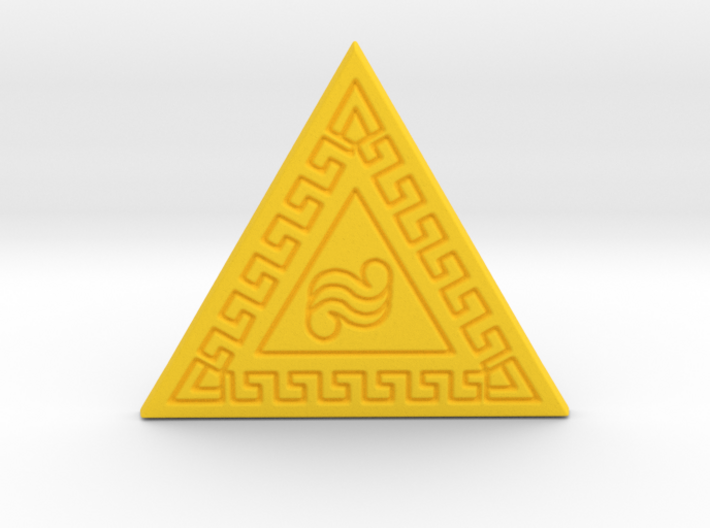 Golden Crest of Power 3d printed
