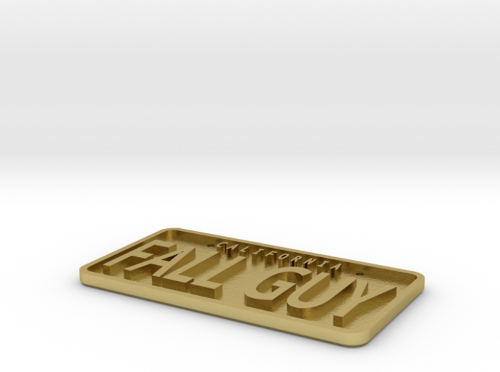 FALL GUY truck licence plate 1/10 scale 3d printed