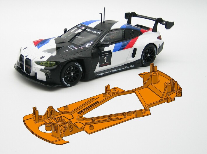 PSCA03107 Chassis Carrera BMW M4 GT3 3d printed 