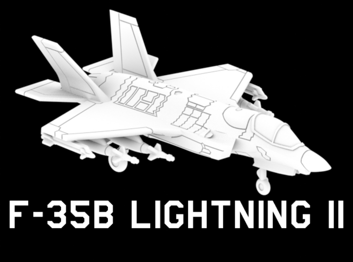 F-35B Lightning II (Loaded, Horizontal) 3d printed
