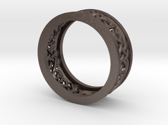 Heart Celtic Knot Ring size 7 3d printed