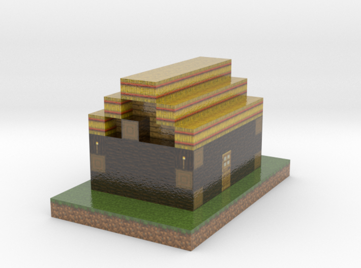 Minecraft Godes Pioner House 3d printed