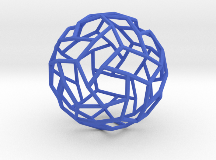 Interwoven icosidodecahedron 3d printed