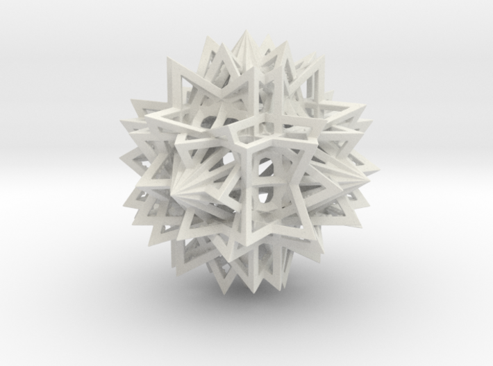 Tetrahedron 12 Compound 3d printed