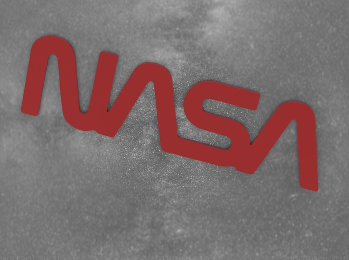 NASA Worm Logo 3d printed 