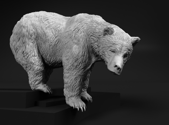 Grizzly Bear 1:43 Female standing in waterfall 3d printed 