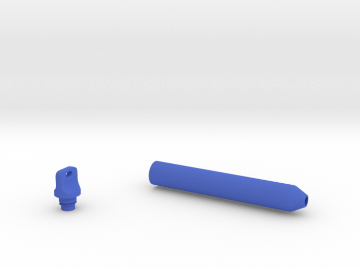 Smooth Marker Pen Grip - large with button 3d printed