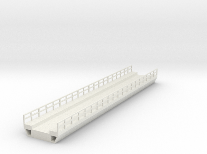 N Modern Concrete Bridge Deck Single Track 200mm 3d printed