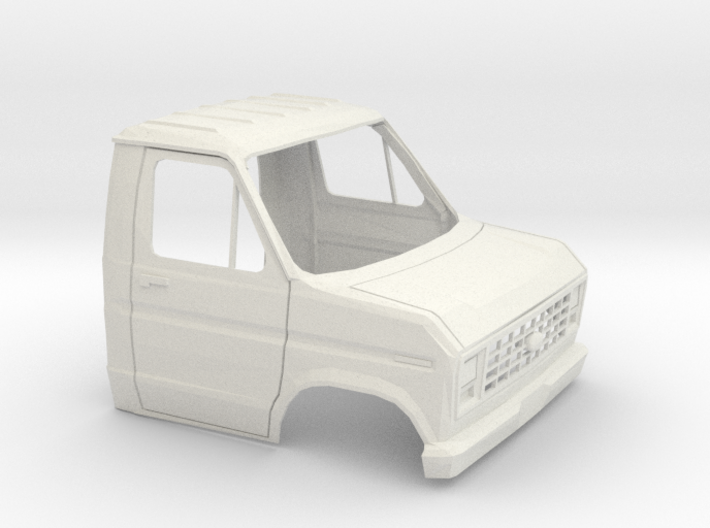 1/16 1975 -91 Ford E-Series Cab Shell 3d printed