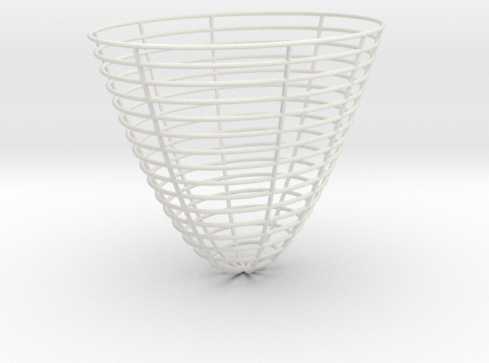 Elliptical paraboloid 3d printed 