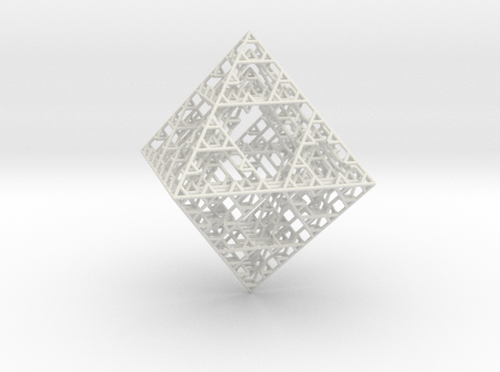 Octahedron fractal graph 3d printed 