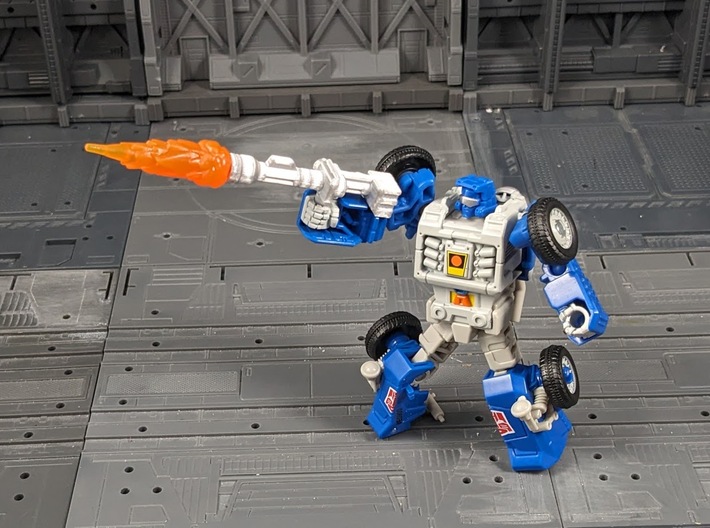 TF Micromaster Anti Aircraft Base Accessories 3d printed 5mm Handle compatible with many Transformers
