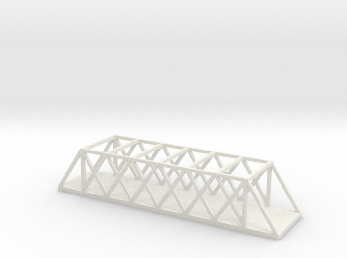 1/350 Scale Quadrangular Warren Truss Bridge 3d printed
