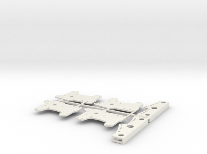 1/8 11 Inch  Rearend 4 Bar Link Plates 3d printed 